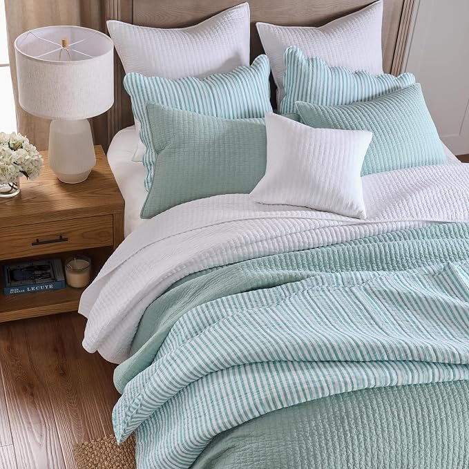 Levtex Home Cross Stitch Reversible Twin XL/Twin Quilt Set - Image 2
