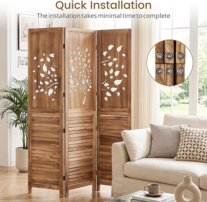 GIANTEX 3 Panel Folding Room Divider - Image 4