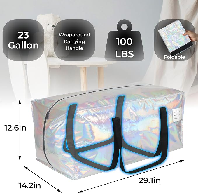 VTSVTS 6 Pack Extra Heavy Duty Large Moving Bags - Image 2