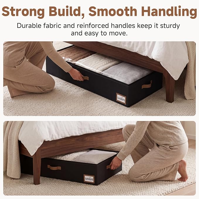 StorageWorks 7 Inch Low Profile Under Bed Storage Containers - Image 4