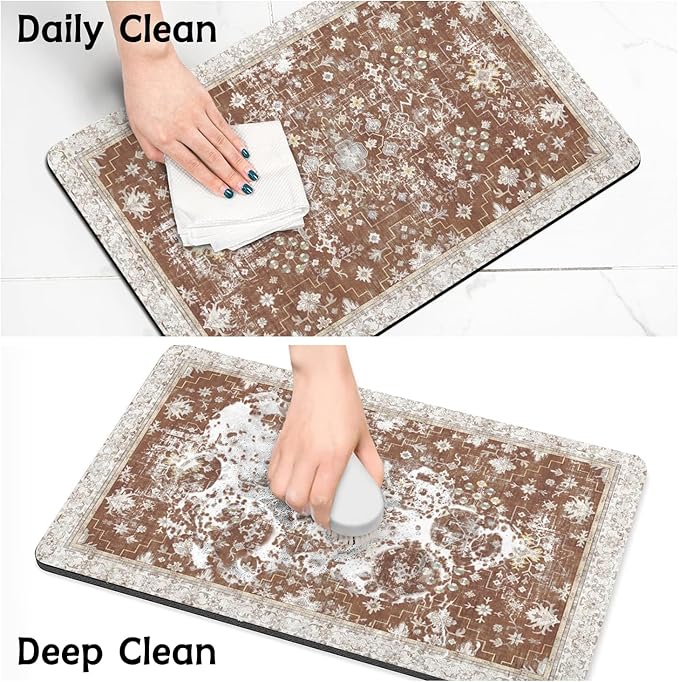 Pet Food Mats for Floor, Absorbent Dog Mat for Food and Water Dispenser Mat, Dog Food Mat Quick Dry Cat Food Mat Pet Supplies