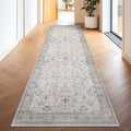 Washable Long Runners for Hallways, 3x8 Low Pile Kitchen Runner Rug, Bohemian by HazoHaus