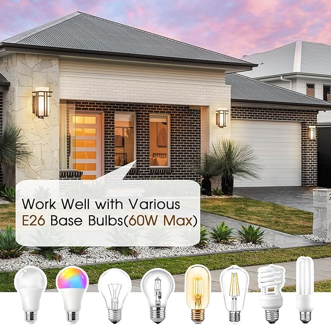 EERU Oil Rubbed Bronze Porch Light Dusk to Dawn Outdoor Sconce Matte Brown Wall Lantern with Frosted Glass Outside House Lighting Waterproof Exterior Light Fixture for Patio Yards Garage Front Door