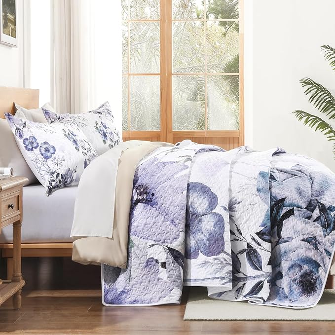 Quilt King Size, Reversible Polyester Coverlet Set - Image 3