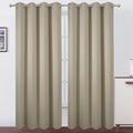 Beige Blackout Curtains/52 x 108 Inch/Set of 2 Panels Room Darkening Curtains by Lemomo