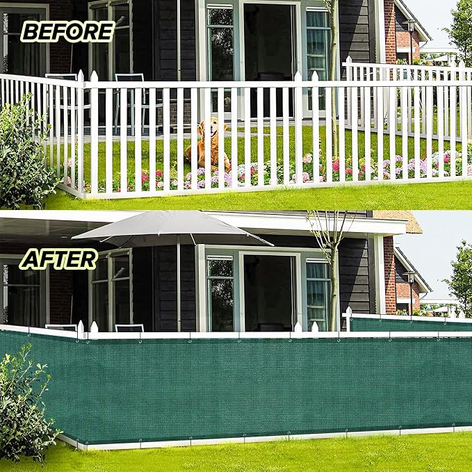 LOVE STORY 3' x 10' Balcony Privacy Screen Cover - Image 4