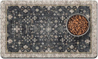 Pet Food Mats for Floor, Absorbent Dog Mat for Food and Water Dispenser Mat, Dog Food Mat Quick Dry Cat Food Mat Pet Supplies