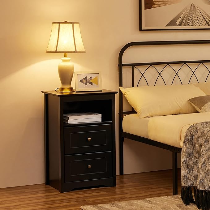 Yaheetech Tall Nightstand for Bedroom - Image 4