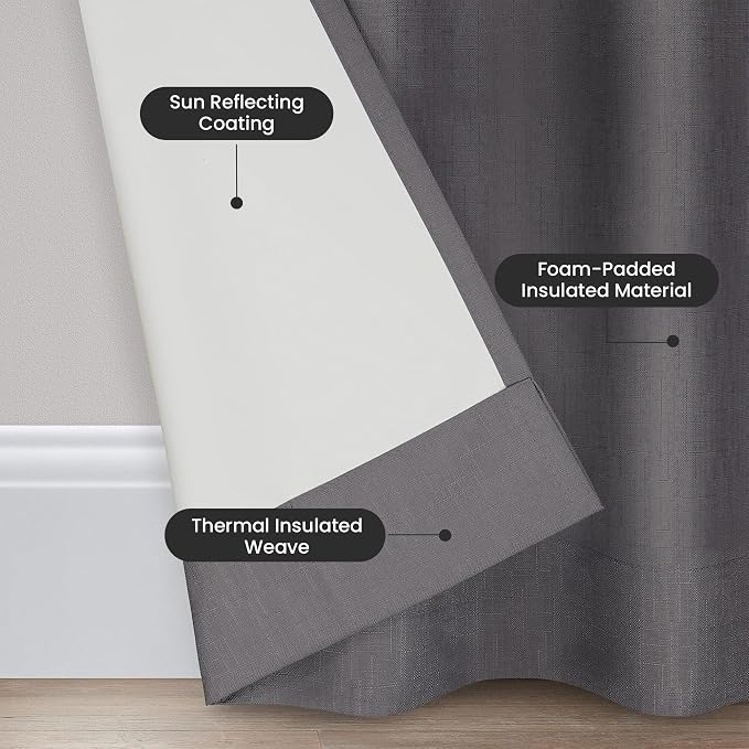 Eclipse Kendall Blackout Rod Pocket Curtain - Image 4