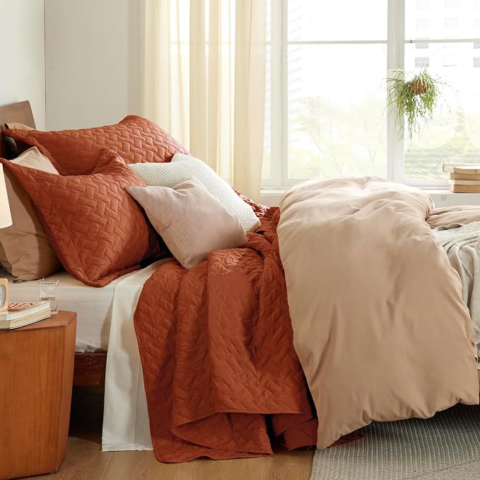 Bedsure Quilts Queen Size, Lightweight Comforter Set, Basket Weave, All-Season - Image 4