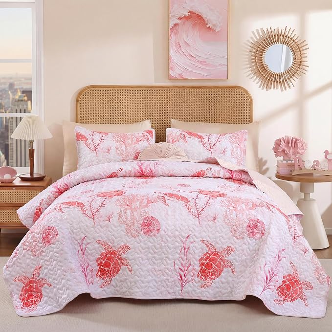 weigelia Coastal Quilt Bedding Set King Size by WEIGELIA
