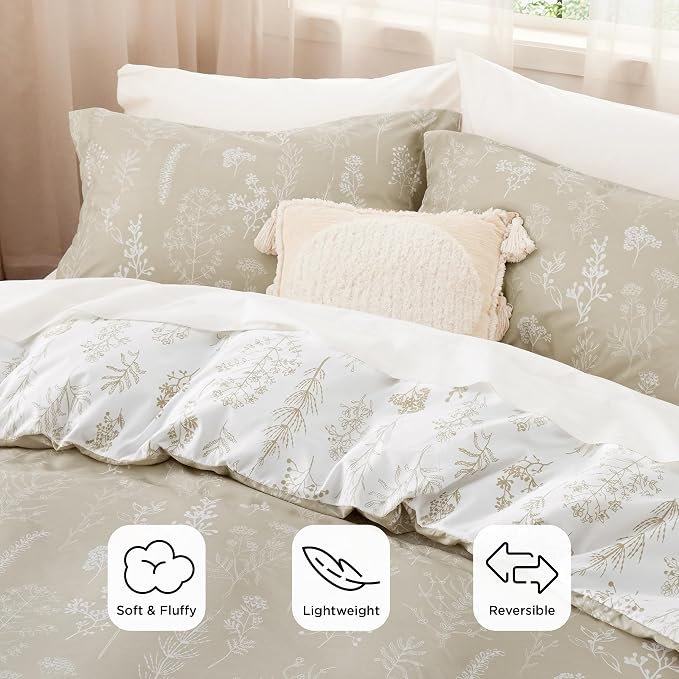Bedsure Linen Twin/Twin XL Comforter Set - Image 3