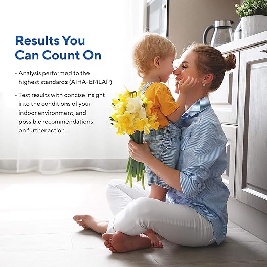 3 ROOM KIT | Test Your Air! Professional Quality Mold Test Kit for Home - All Fees Included - 1, 2 & 3-Room Test Kits & Refills - Reusable BioVac™ Air Sampler - Full Mold Type & Quantity Analysis