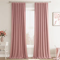 Joywell 100% Blackout Linen Curtains 108 Inch Long by Joywell
