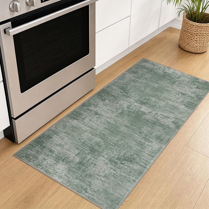 Abstract Runner Rug 2x5 Ft Washable Runners - Image 2