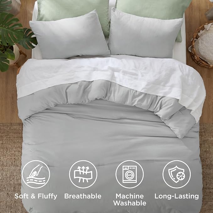 Bedsure Twin/Twin XL Comforter Set, 2 Pieces GentleSoft Bed Set, 1 Lightweight - Image 4