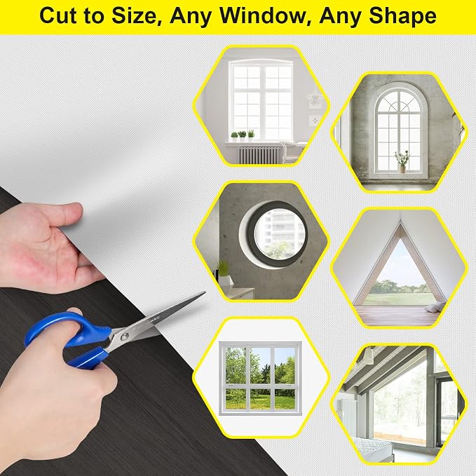 FADOTY 100% Blackout Curtains 2 Pack, No Drill, Sun Heat Light Blocker - Image 5