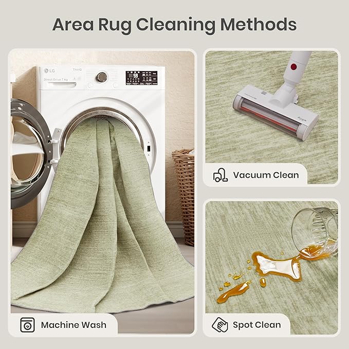 3x5 Area Rug Non Slip, Washable Entryway Rug - Image 5