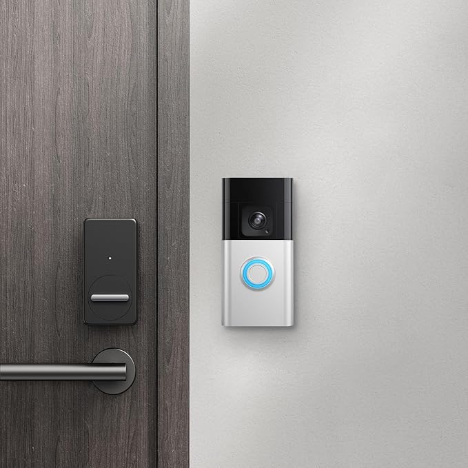 No-Drill Mounting Plate for Ring Video Doorbell 1/2/3/3 Plus/4 (2020 Release), Battery Doorbell Plus/Pro -Strong 3M Adhesive Secure Holder for Houses & Apartments