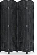 Outdoor Privacy Screen 4-Panel Folding Room Divider Space Partition | 67"H 64"W by Jostyle
