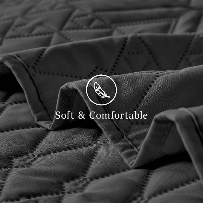 akkialla King/Cal King Size Quilt Bedding Set, Modern Style Geometric Pattern - Image 6