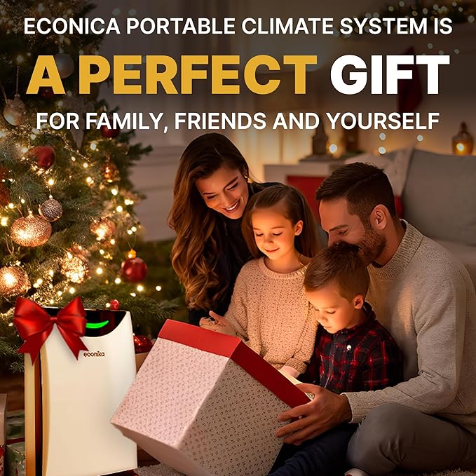 Econika Air Purifier and Humidifier Combo – HEPA Air Purifier with UV Light, Quiet for Bedroom and Living Room – Whole House Large Room Cleaner