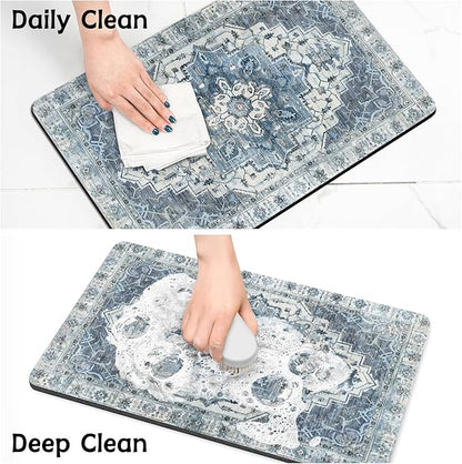 Pet Food Mats for Floor, Absorbent Dog Mat for Food and Water Dispenser Mat, Dog Food Mat Quick Dry Cat Food Mat Pet Supplies