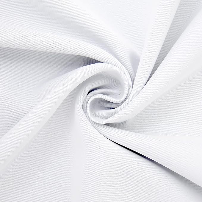 BGment Pure White Curtains 63 Inches Long - Image 4