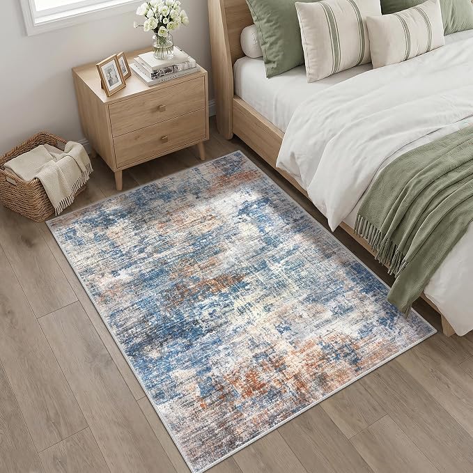 Abstract Area Rug 4x5 Ft Washable Rugs - Image 9
