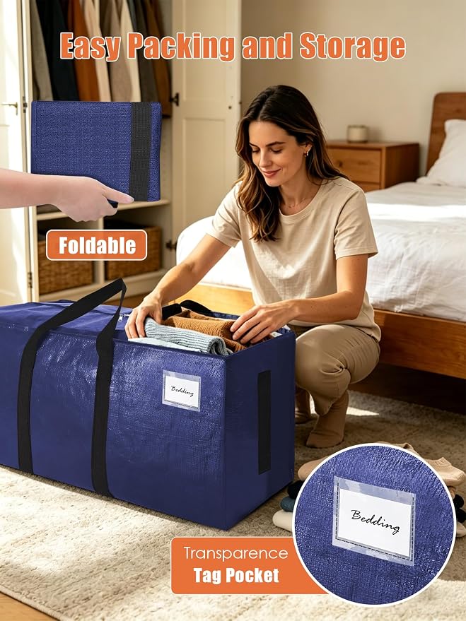 SWEET DOLPHIN 8 Pack 200LB Heavy-Duty Moving Bags - Image 3
