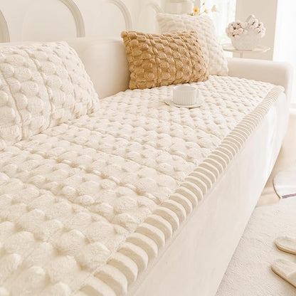 Mivnue Pet Couch Cover, Couch Covers for Dogs, Washable Dog Sofa Covers Couch Protector, Fuzzy Non Slip Couch Slipcover Pet Friendly