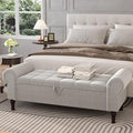 Apicizon 51” Bench with Storage, Upholstered Tufted Button Bedroom Bench with by APICIZON