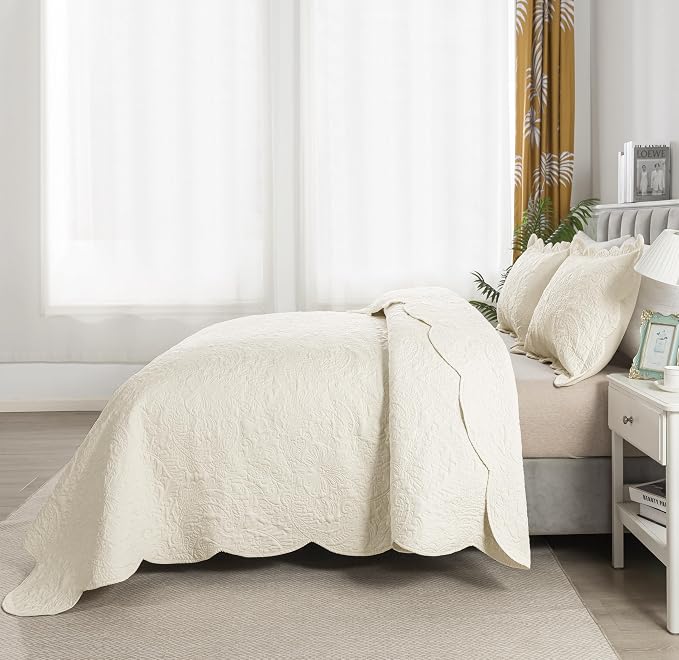 HoneiLife Oversized Queen Bedspreads 110x106- Queen Size Quilt Bedding Sets - Image 2
