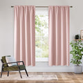 RYB HOME Bedroom Blackout Curtains 63 inches Long, 100% Blackout | Thermal by RYBHOME