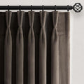 102 Inch Long DarkTaupe Velvet Curtains by Unknown
