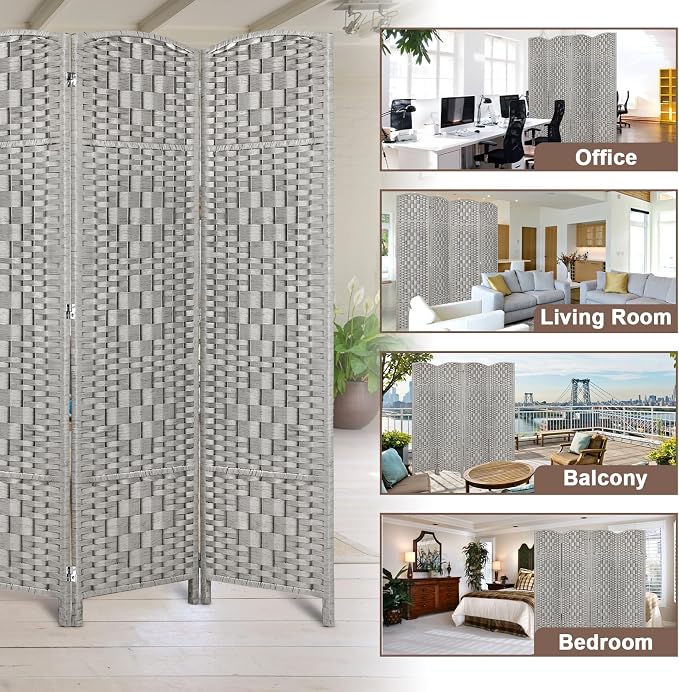 RHF Room Divider Panel, Partition Room Dividers, 4Panel Privacy Screen - Image 6