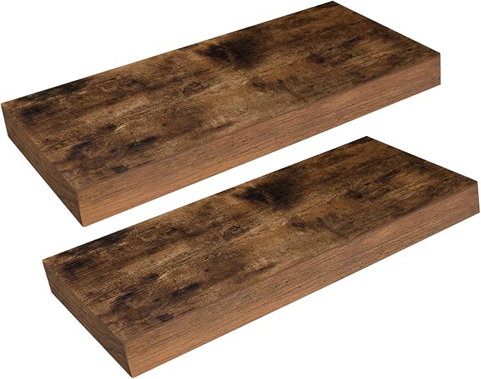 HOOBRO Floating Shelves for Wall, Wall Mounted Shelf Set of 2, 15.7" Hanging by HOOBRO