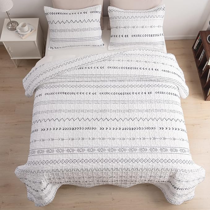 DURLENGEN 3Pcs Quilt Set California King Size, Soft Microfiber Lightweight - Image 7