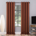 Sun Zero Nordic 2-pack Theater Grade Extreme 100% Blackout Grommet Curtain by SunZero%E2%84%A2