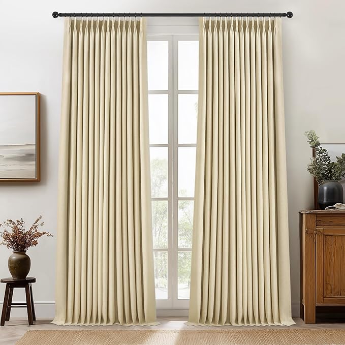 Topfinel Pinch Pleated Full Blackout Curtains 84 Inch by Topfinel