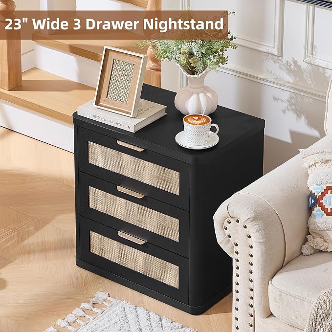 LEYAOYAO Rattan 23" Nightstands - Image 7