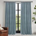 RYB HOME Stone Blue Velvet Curtains by RYBHOME