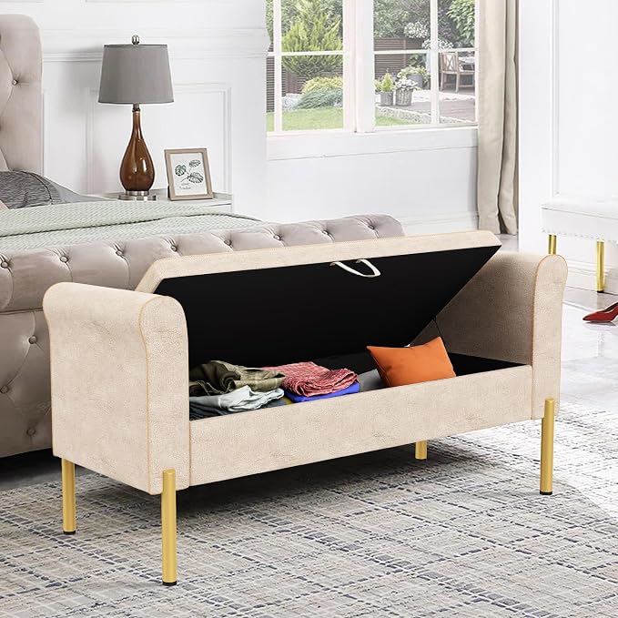 Alunaune Upholstered Storage Bench by HomeFurniture