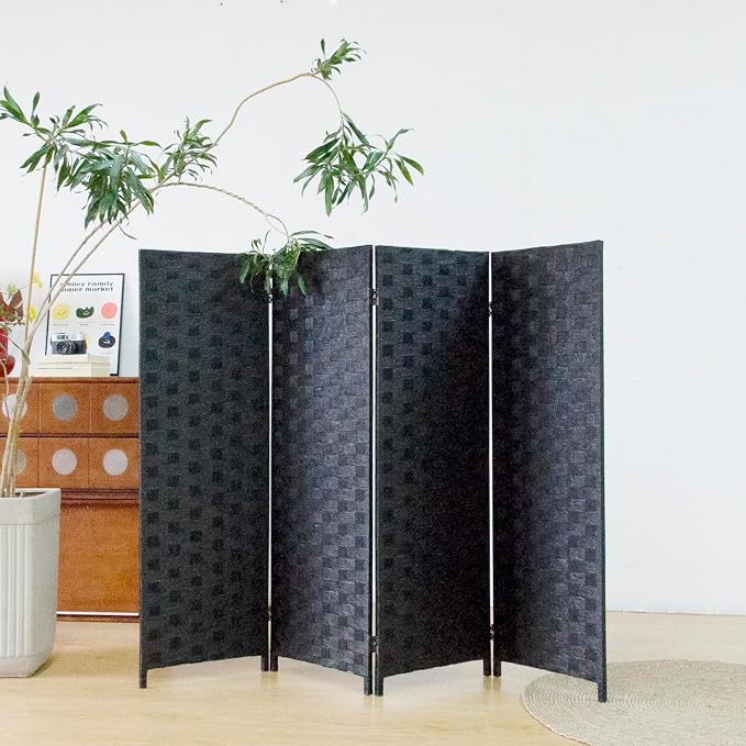4 Panel Double Sided Short Room Divider - Image 3