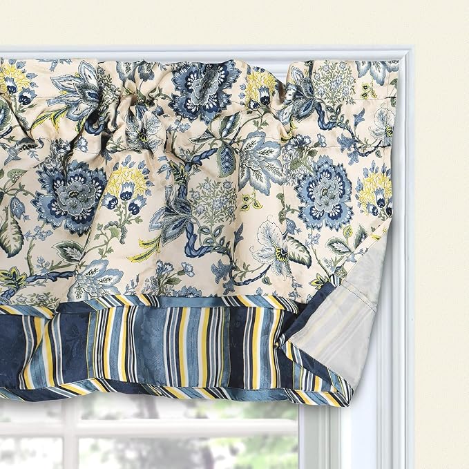 Waverly Traditions Navarra Farmhouse Scalloped Rod Pocket Valance - Image 2