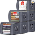 90L Clothes Storage, Foldable Thick Fabric Blanket Storage Bags | Foldable by Fabtotes