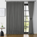 Extra Wide Blackout Curtains 90 Inches Long, Pinch Pleated Curtains by KEQIAOSUOCAI