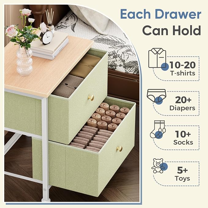 DUMOS Nightstand, Bedside Table - Image 4