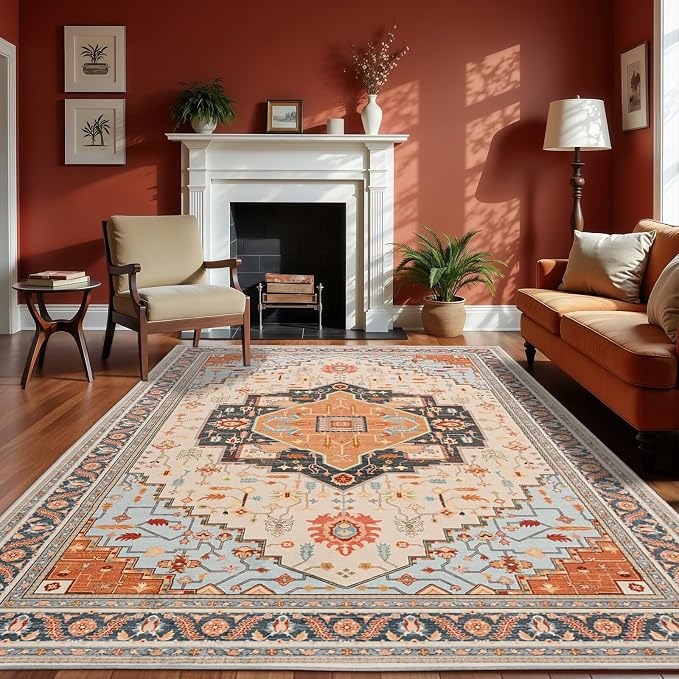 Macgace Washable Vintage Area Rug by Macgace