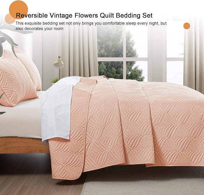 Whale Flotilla Extra Soft King Quilt Bedding Set, Lightweight Bedspreads | - Image 4